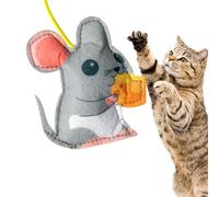 Juguete interactivo para gatos, juego para gatos retráctil con cuerda elástica, Cat Jump Exercise Indoor Cat Juguetes para interior, Home Hunting Door Toy