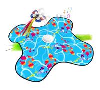 Juguete interactivo para gatos, juego silencioso recargable, juguete de peluche ABS de 23.62 pulgadas con avances ocultos en movimiento, accesorio de juego estimulante de 3 velocidades para