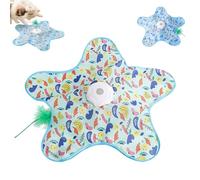 Juguete Interactivo para Gatos, Juguete de Caza rápida con Varita de Plumas de búsqueda, Recargable por USB y 3 Modos de Velocidad, Entrenamiento de Desarrollo para Gatos de Interior Duck