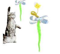 Juguete interactivo para gatos - Juguete para gatos | Juguete para gatos de autoentretenimiento para gatos para colgar en la puerta, juguete de repuesto de plumas, linda mágica F
