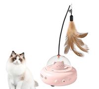 Juguete interactivo para gatos,Juguete para gatos | Juguetes para gatos con pluma,Varita del enigma del gato, juguetes eléctricos recargables del animal doméstico de la detección para perseguir y caza