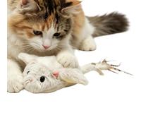 Juguete Interactivo Para Gatos Teaser Recargable con Animales y Catnip | Juguete Automático Oscilante De Interior Para Razas Pequeñas Medianas Grandes Dormitorio Jardín Patio Césped Y Patio