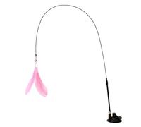 Juguete interactivo para gatos - Varita para gatos con pluma desmontable para gatos de interior | Varita de succión para gatos, estimulante ejercicio y juego, ideal para involucrar a tus amigos