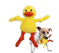 Juguete interactivo para masticar para perros, juguete masticable de peluche para perros | Animales Perro Juguete chirriante | Limpieza de dientes de peluche para perros masticables indestructible