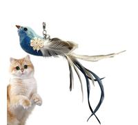 Juguete Interactivo para pájaros y Gatos, Juguete Interactivo de Plumas de Ejercicio con Campanas, para Gatos de Interior, Mascotas, Ejercicio de del aburrimiento