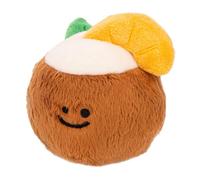 Juguete interactivo para perros - Colorido juguete de alimentación y masticación, diseño suave para masticar | Lindo juguete de peluche de bola de coco para ocultar alimentos, limpieza de dientes y