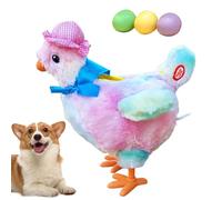 Juguete Interactivo Para Perros Con Sonido - Gallina Que Pone Huevos De Peluche Con Sonido Para Mascotas | Dispensador Interactivo De Comida Divertido Antiestrés Para Perros Pequeños Y Cachorros