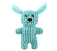 Juguete interactivo para perros, juguete de peluche para perros, marionetas de voz chirriantes, poliéster + algodón PP, juguetes de peluche suave, para perros masticadores agresivos, 9.45 x 5.51 x