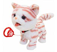 Juguete Interactivo para Perros Que ladran eléctricamente, Cachorro de Peluche Que Camina, muñeco de Peluche de 11 Pulgadas con 8 Canciones para el Estudio del Dormitorio de los niños, Tiempo de j #B