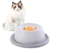 Juguete Interactivo para Perros y Gatos, Comedero Antideslizante para Aliviar la Ansiedad, Promover una Alimentación Saludable y Estimular Mentalmente a Mascotas Pequeñas y Medianas (Gris)