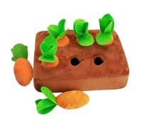 Juguete interactivo para perros, zanahoria, juguete, mascota interacción sniffing mate, 22,5 x 17 x 6 cm Feed Games, Plush Puzzle Toy, Cute Carrot Harvest Toy for Mental Stimulation