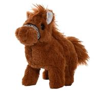 Juguete Interactivo Pony Eléctrico, Caballo de Peluche Antiestrés, Unicornio Caminante, Juguetes Caballo Espíritu Pets Alive, Puede Usarse para Captar la Atención de los Niños y Interactua Dark-Brown