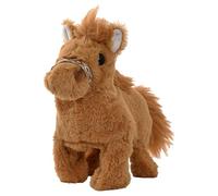Juguete Interactivo Pony Eléctrico, Caballo de Peluche Antiestrés, Unicornio Caminante, Juguetes Caballo Espíritu Pets Alive, Puede Usarse para Captar la Atención de los Niños y Interactu Light-Brown