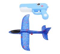 Juguete Lanzador de Avión de Espuma, Avión Planeador EPP, Juguete Volador Al Aire para Niños, Niñas y Niños (Blue)