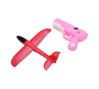 Juguete Lanzador de Avión de Espuma, Avión Planeador EPP, Juguete Volador Al Aire para Niños, Niñas y Niños (Rojo)