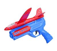 Juguete lanzador de avión: juego de planeador de espuma, modelo de vuelo con luz LED, juego de actividades al aire libre con catapulta manual, equipo de vuelo , kit de diversión interactiva | E