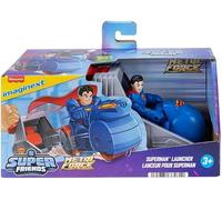 Juguete lanzador de súper amigos de DC Imaginext Mattel, diversión garantizada con lanzamientos llenos de acción para héroes y villanos a partir de 3 años.