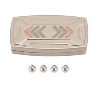 Juguete Luminoso háptico para Empujar con los Dedos, Alivio de la ansiedad, aliviador del estrés, Deslizador Manual de aleación de Zinc para TDAH, Add, Autismo, Ayuda para el (Plata)