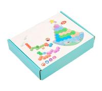 Juguete Madera Apilable,Juego De Apilamiento De Madera | Bloques de Construcción Educativos - Para Habilidades Motoras Finas Desarrollo Sensorial Aprendizaje Temprano Preescolar Escuela Niños 2-5