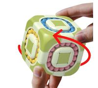 Juguete Mágico del Cubo De La Agitada - Spinner Giratorio del Cubo De Frijol, Juguete De La Agitada DL Enfoque Educativo Creativo, Sensorial DL D