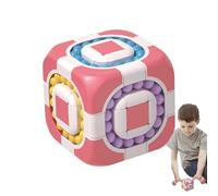Juguete mágico para inquietos: de Cubo Giratorio, para Dedos para aliviar el estrés, Juego sensorial de 6 Caras, Dispositivo de Entretenimiento portátil Compacto, desafío Men