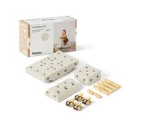 Juguete marca Modu. Modelo 14 tlg. Baukasten Starter-Set Modu Playsystem Curiosity von 0-6 Jahre - Sand Grey/Honey Yello