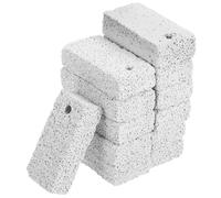 Juguete masticable, 12 Piezas de de Conejo, Bloque de Piedra Mineral de Calcio Piedra de Conejo, Suministros para hámsters, Loro, Chinchillas, Conejos, Loro (Gris Claro)