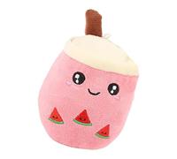 Juguete masticable de Peluche para Perro, Juguete de Peluche para Perro, té de Burbujas de Almohada de Peluche - Almohada de Dibujos Animados de Peluche - Almohada de té de Peluche para Perros y