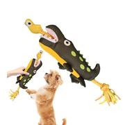 Juguete masticable de peluche para perros, juguete chirriante para perros, muñeca de peluche para masticar en forma de animal | Juguete interactivo para masticar perro de guerra para cachorros