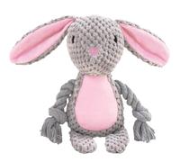 Juguete masticable de peluche para perros, peluche chirriante en forma de animal con sonido de charla, juguete interactivo resistente a las mordeduras para cachorros