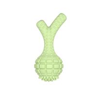 Juguete masticable for Perros, Dientes masticables de Rama piña, con función Sonido, no es fácil dañar, Cuidado bucal(Green)
