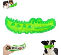 Juguete masticable for Perros Slow Food Crocodile, diseñado específicamente for Perros, Ayuda a Que coman Lentamente, Limpia Sus Dientes y Mantiene la Salud bucal.(S)