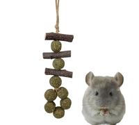 Juguete masticable Gerbil - Bloques de masticación naturales, mordedor de madera para el cuidado bucal | Mini rueda de ejercicio, , pelota, puente, hamaca, pelotas de hierba, divertido juguete in