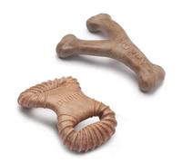 Juguete masticable para cachorros Benebone Dental chew-wishbone BacoN TU