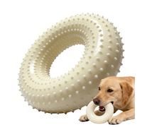 Juguete masticable para cachorros, dispositivo chirriante resistente a las mordeduras, juguete de anillo para masticar cachorros, para viajes, sala de estar, patio, jardín, camping