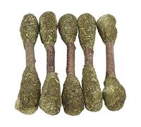 Juguete Masticable para Hámster Enriquecido con Multivitaminas, Bolas de Hierba de Alfalfa, Palitos de Hierba de Conejo, 5 uds.