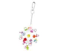 Juguete masticable para loros, juego colorido para colgar, accesorio de entretenimiento para jaula de pájaros, juguete para moler picos, equipo de actividad para mascotas con plumas, juguete vibrante