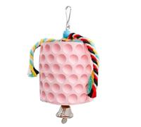 Juguete masticable para loros, juguete grande para masticar loro, juguete para masticar pájaros, juguete para masticar loro, lindo juguete de jaula con campana, juguete de pico de pájaro, varios