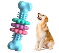 Juguete masticable para masticadores agresivos, juguetes para mascotas, juguetes para perros, TPR tipo hueso, juego de juguetes multimeat molares. (A, A)