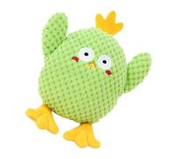 Juguete masticable para perros, limpieza de dientes interactiva con chirriador, juguete de peluche para masticar perro, forma de pollo, para razas medianas y grandes, lanzar lanzamiento, sala de estar