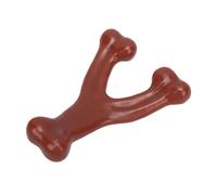 Juguete Masticable para Perros Medianos Y Grandes, para Masticadores Agresivos, Sabor a Tocino Indestructible, Hueso en Forma de Y, Tamaño 6,69x4,92 Pulgadas, Color Marrón