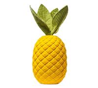 Juguete masticable para perros, piña, juguete masticable para cachorros, de goma, resistente y chirriante, de caucho natural para perros grandes, juguete masticable robusto para perros, indestructible
