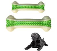 Juguete masticable portátil con forma de hueso con sabor a carne de res: lindo, interactivo y limpieza de dientes para cachorros