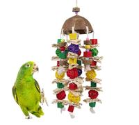 Juguete Masticar para Loros | Adecuado para Mascotas Resistente a los Rayados Colores,Juguete de Madera para Jaula de pájaros Destino Guacamayo | para Guacamayos Gorriones Periquitos Conures