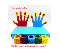 Juguete matemático para niños: aprende a contar con los dedos, números, rompecabezas, suma, juguetes de aprendizaje