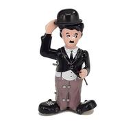 Juguete mecánico de Metal - Charlie Chaplin, Charles Chaplin o Charlot mecánico de Metal (hojalata) cromolitografiado - Objeto Vintage de colección Solo para Adultos
