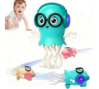Juguete Medusa Bailarina para Bebés, Juguete Interactivo de Gateo con música y Luces, Divertida Medusa mágica para niños y niñas, Regalo Educativo y Relajante también para Escritorio. (C)
