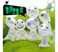 Juguete Miniatura Adorno Luminoso,6 Pcs Princesa Mononoke Luminoso áRbol Elfos,Figura Decorativa para JardíN en Miniatura,Utilizado para Decoraciones Interiores y Exteriores Del Hogar (6)