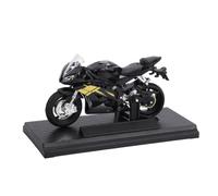 Juguete Modelo de Motocicleta 1:18, Réplica de Aleación Coleccionable de para Exhibir y Jugar, Adultos y Niños (Black)