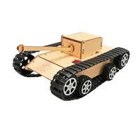 Juguete Módulo de tanque, Juguete de vehículo de montaje - tanque de montaje Manual, modelo de Robot eléctrico de Madera Científica para Les, actividad científica de la educación para l